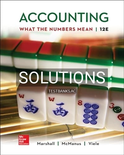 Solutions for Accounting 12th Edition by Marshall cover