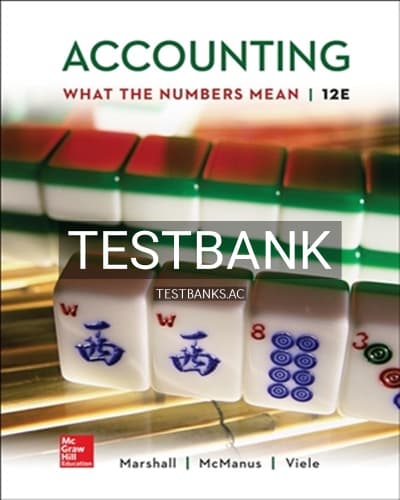 Test Bank for Accounting 12th Edition by Marshall cover