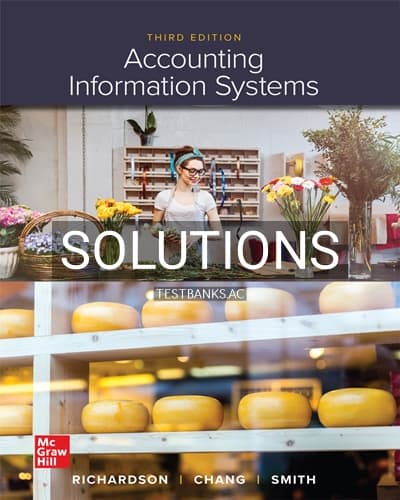 Cover for Solutions for Accounting Information Systems 3rd Edition by Richardson