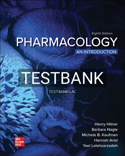 Test Bank for Pharmacology An Introduction 8th Edition by Hitner cover
