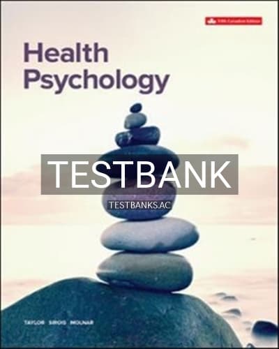 Test Bank for Health Psychology 5th Edition by Taylor cover