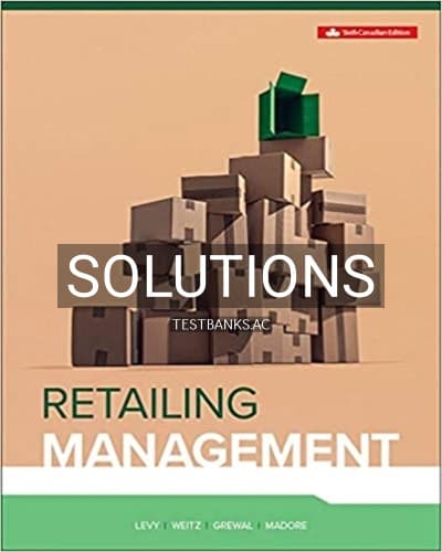 Solutions for Retailing Management 6th Edition by Levy cover