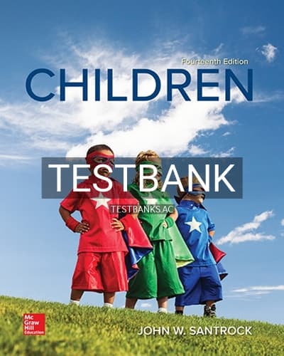 Test Bank for Children 14th Edition by Santrock cover