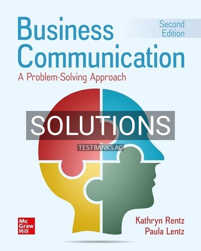 Cover for Solutions for Business Communication 2nd Edition by Rentz