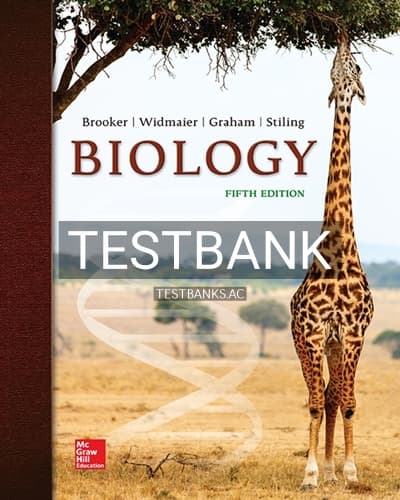 Cover for Test Bank for Biology 5th Edition by Brooker