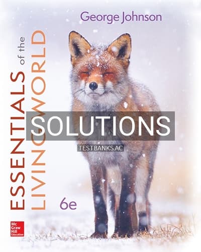 Solutions for Essentials of The Living World 6th Edition by Johnson cover