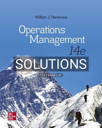 Solutions for Operations Management 14th Edition by Stevenson cover