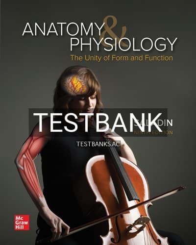 Cover for Test Bank for Anatomy & Physiology The Unity of Form and Function 9th Edition by Saladin