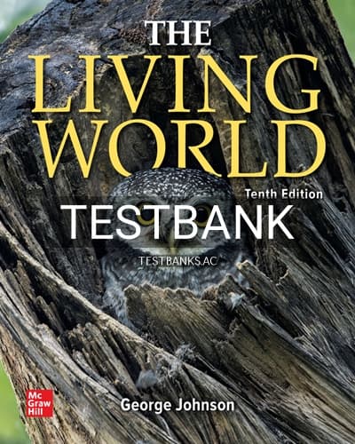 Test Bank for Living World 10th Edition by Johnson cover
