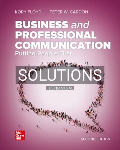 Solutions for Business and Professional Communication 2nd Edition by Floyd cover