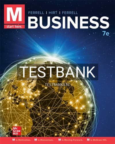 Test Bank for M Business 7th Edition by Ferrell cover