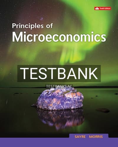 Test Bank for Principles Of Microeconomics 10th Edition by Sayre cover