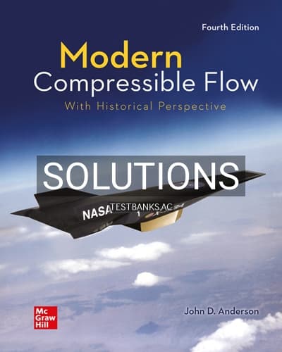 Solutions for Modern Compressible Flow 4th Edition by Anderson cover
