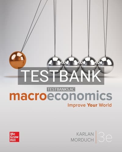 Test Bank for Macroeconomics 3rd Edition by Karlan cover