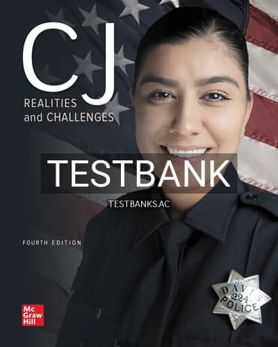 Test Bank for CJ Realities and Challenges 4th Edition by Masters cover