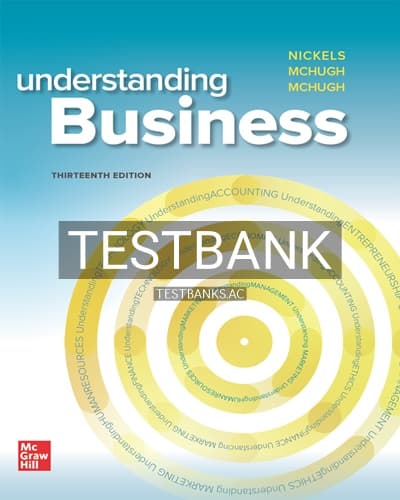 Test Bank for Understanding Business 13th Edition by Nickels cover