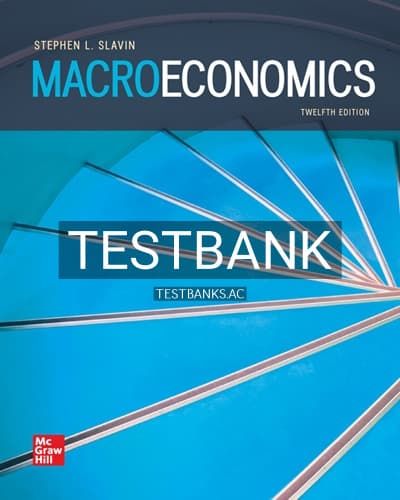 Test Bank for Macroeconomics 12th Edition by Slavin cover