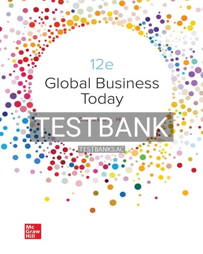 Test Bank for Global Business Today 12th Edition by Hill cover