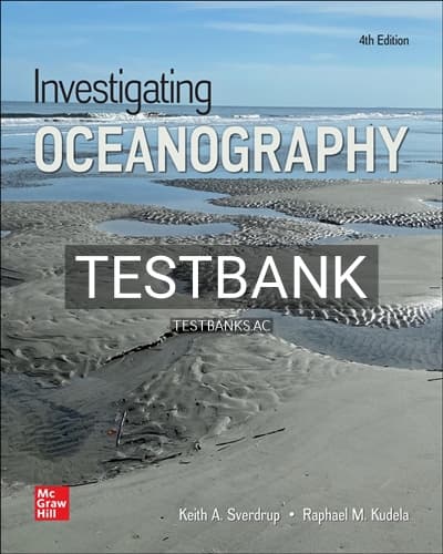 Test Bank for Investigating Oceanography 4th Edition by Sverdrup cover
