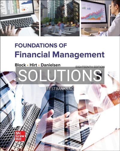 Solutions for Foundations of Financial Management 18th Edition by Bloc cover
