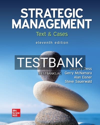 Cover for Test Bank for Strategic Management Text and Cases 11th Edition by Dess