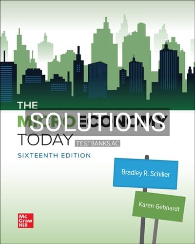 Solutions for Micro Economy Today 16th Edition by Schiller cover