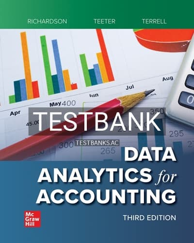Test Bank for Data Analytics for Accounting 3rd Edition by Richardson cover