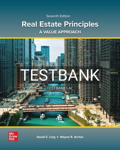 Test Bank for Real Estate Principles 7th Edition by Ling cover