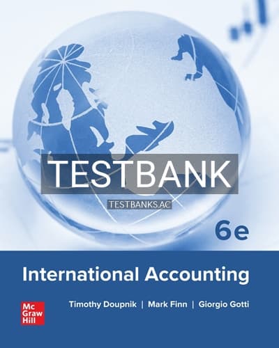 Test Bank for International Accounting 6th Edition by Doupnik cover