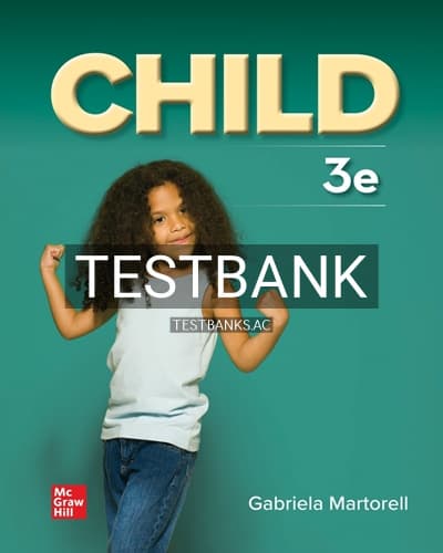 Test Bank for Child 3rd Edition by Martorell cover