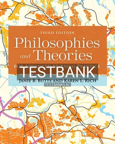 Test Bank for Philosophies and Theories for Advanced Nursing Practice 3rd Edition by Butts cover