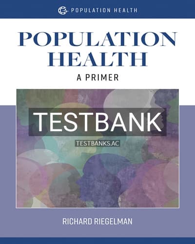 Test Bank for Population Health 1st Edition by Riegelman cover