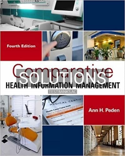 Solutions for Comparative Health Information Management 4th Edition by Peden cover