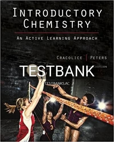 Test Bank for Introductory Chemistry An Active Learning Approach 6th Edition by Cracolice cover