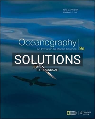 Solutions for Oceanography An Invitation to Marine Science 9th Edition by Garrison cover