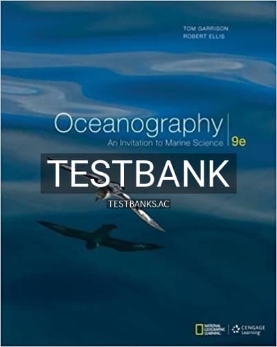 Test Bank for Oceanography An Invitation to Marine Science 9th Edition by Garrison cover
