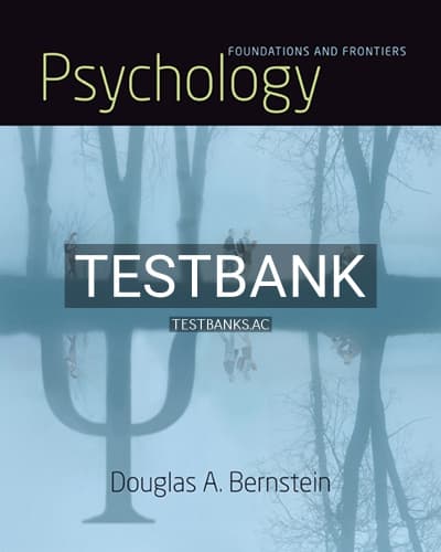 Test Bank for Psychology 10th Edition by Bernstein cover