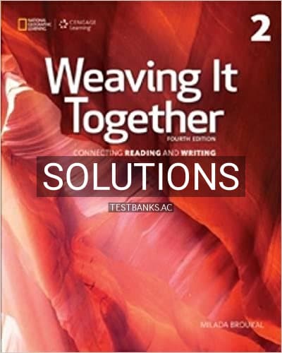 Cover for Solutions for Weaving It Together 2 4th Edition by Broukal