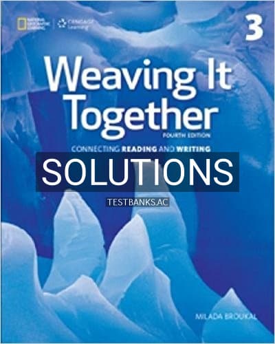 Cover for Solutions for Weaving It Together 3 4th Edition by Broukal
