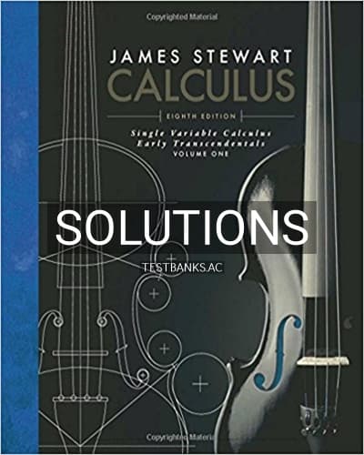 Solutions for Single Variable Calculus Early Transcendentals Volume I 8th Edition by Stewart cover