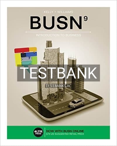 Test Bank for BUSN 9th Edition by Kelly cover