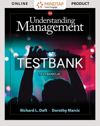 Cover for Test Bank for Understanding Management 10th Edition by Daft