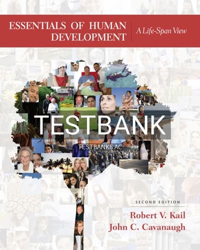Test Bank for Essentials of Human Development 2nd Edition by Kail cover