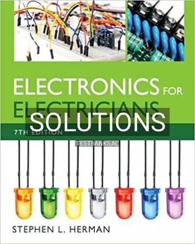 Solutions for Electronics for Electricians 7th Edition by Herman cover