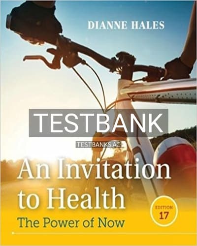 Test Bank for Invitation to Health 17th Edition by Hales cover