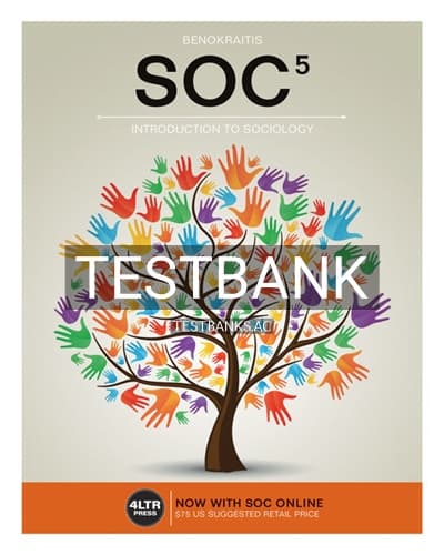 Test Bank for SOC 5th Edition by Benokraitis cover