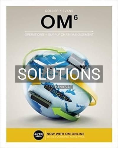 Solutions for OM 6th Edition by Collier cover