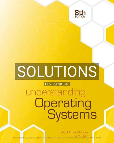 Cover for Solutions for Understanding Operating Systems 8th Edition by McHoes
