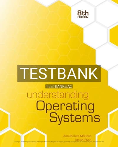 Cover for Test Bank for Understanding Operating Systems 8th Edition by McHoes