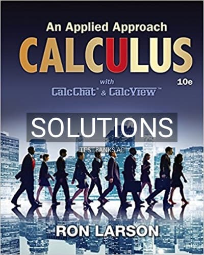 Solutions for Calculus An Applied Approach 10th Edition by Larson cover